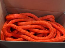Load image into Gallery viewer, 1&quot;X60&#39; Double Braid Rope, Orange Polyester, 4&quot; soft eye both ends,  Coated and tagged
